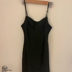 Aritzia Black Slip Mini Dress